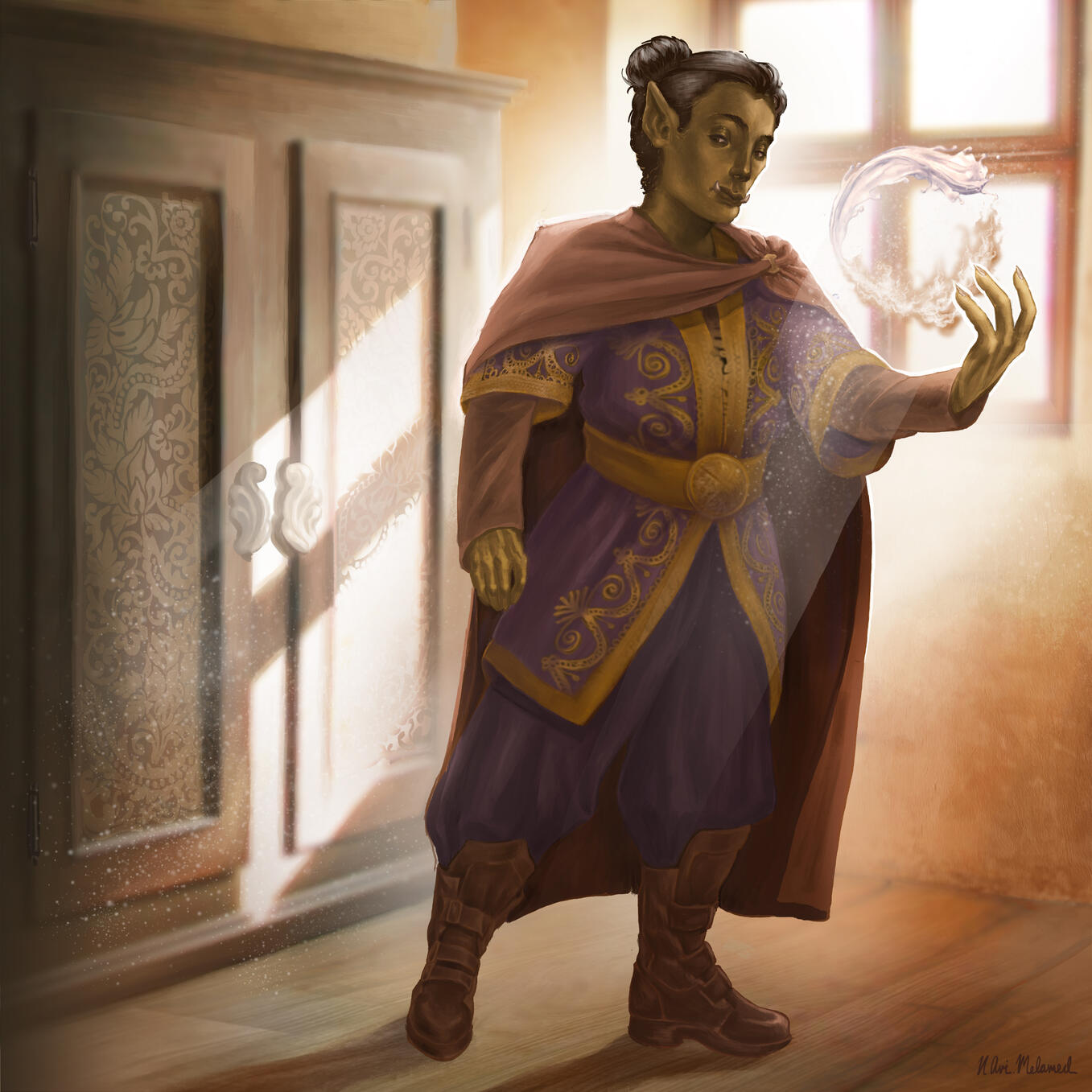 Garak the Monk (D&D Illustration)