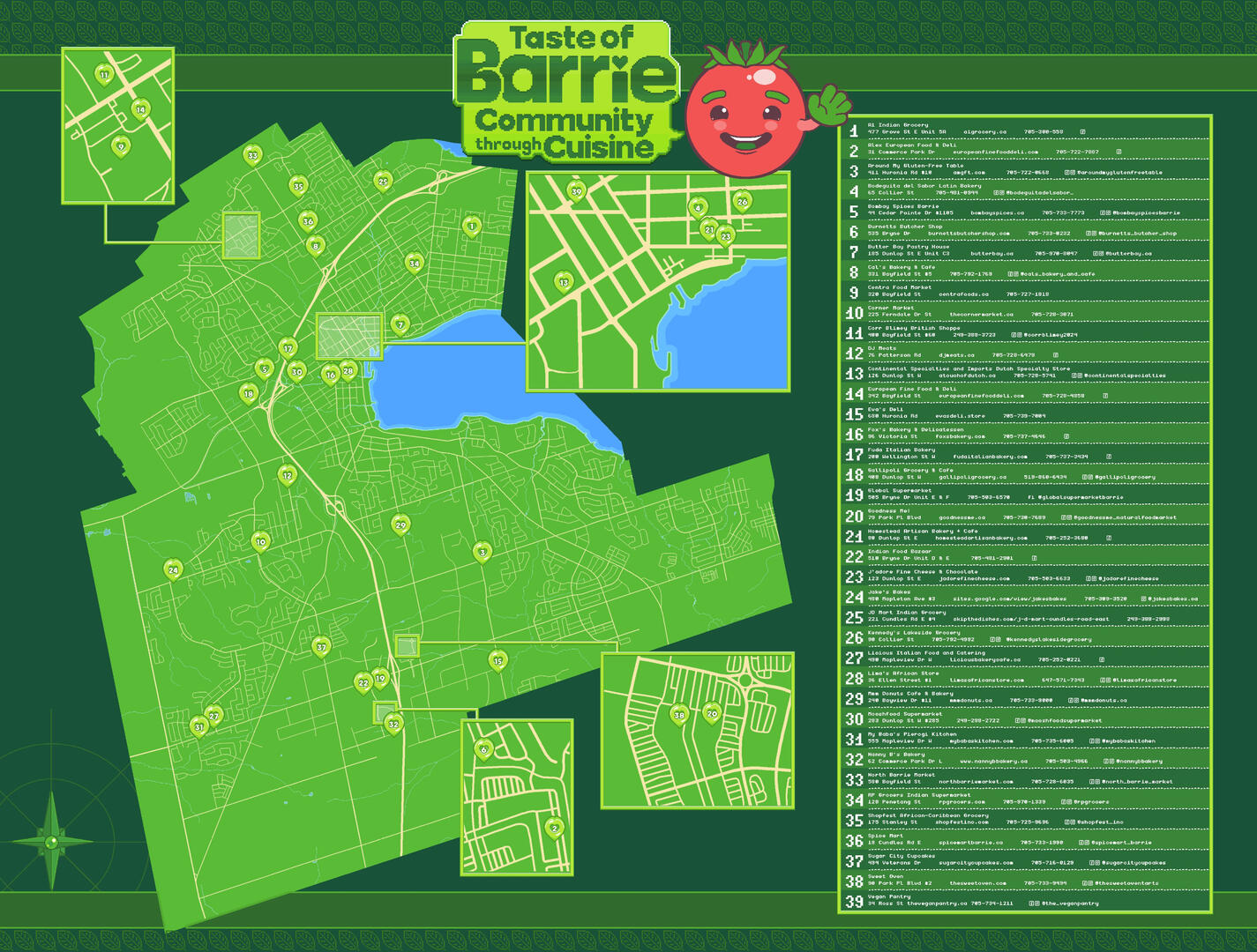 Barrie Independent Food Providers Map
